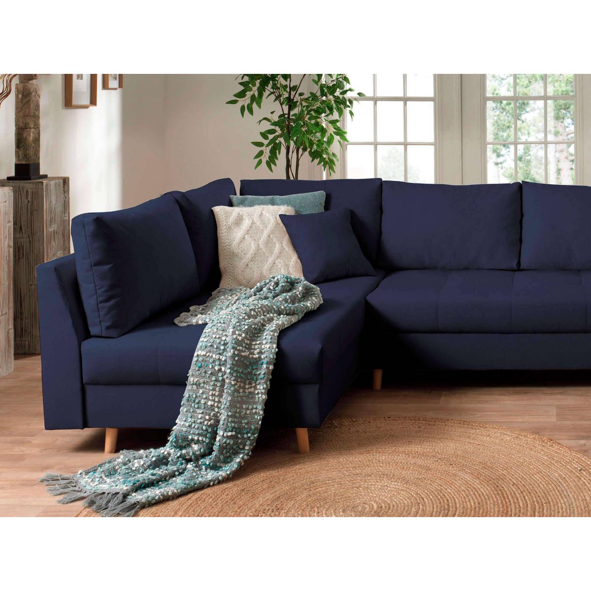 LISA DESIGN Rune - canapé panoramique - 7 places - style scandinave - gauche