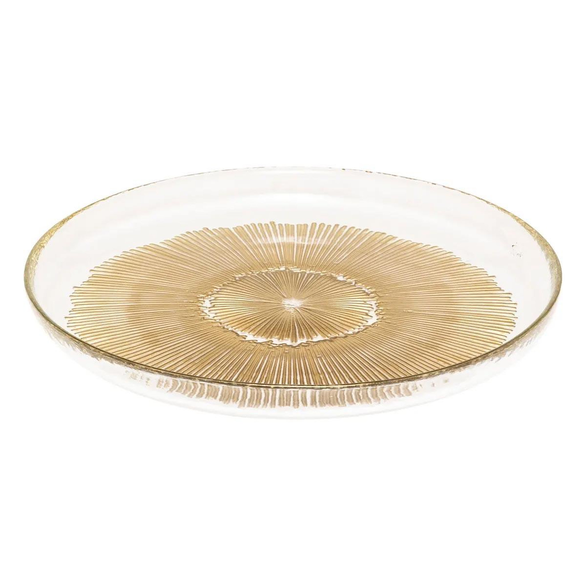 Voir la diapositive 2 : SECRET DE GOURMET Lot de 6 assiettes à dessert  celeste  20cm doré