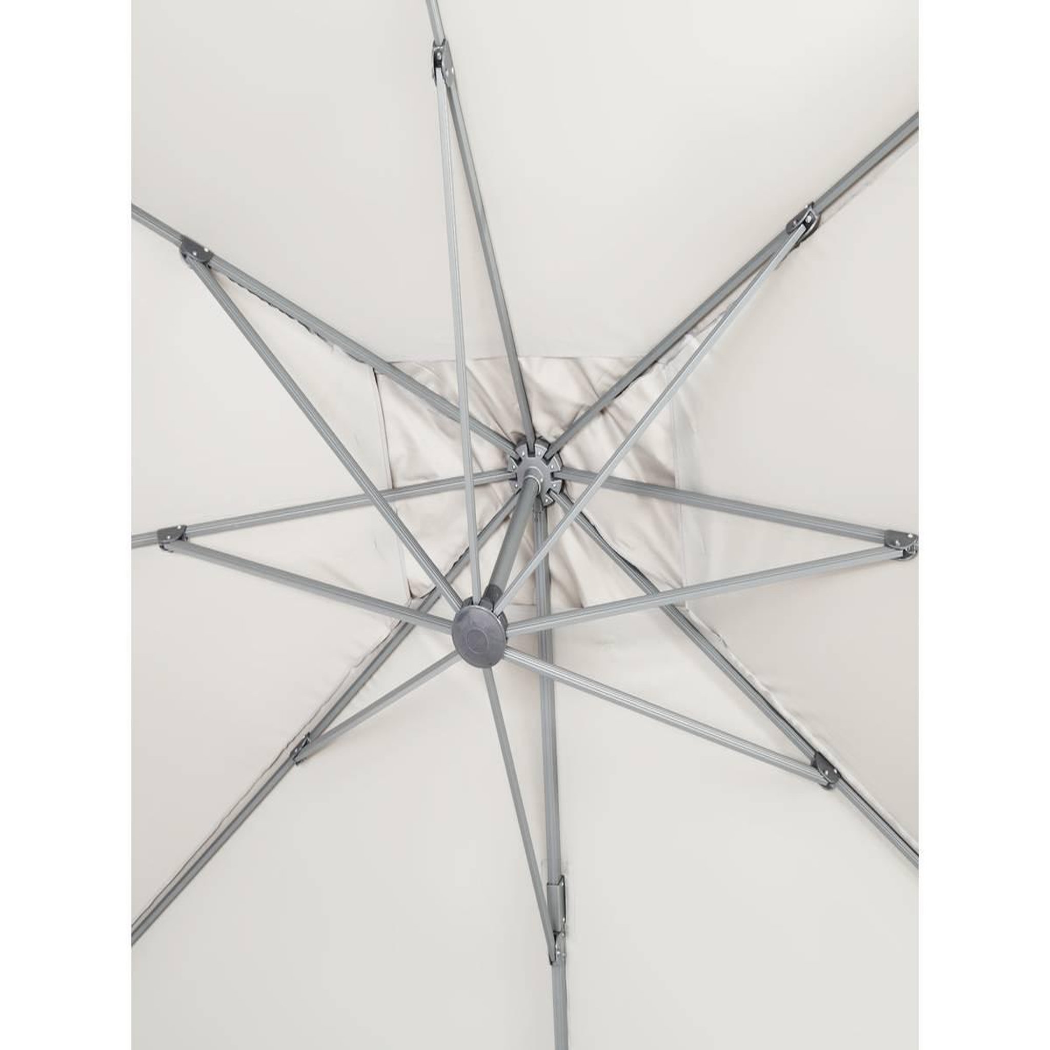 Voir la diapositive 4 : Habitat et Jardin Parasol jardin déporté alu  sun 4  - rectangle - 3 x 4 m + housse de protection - ecru