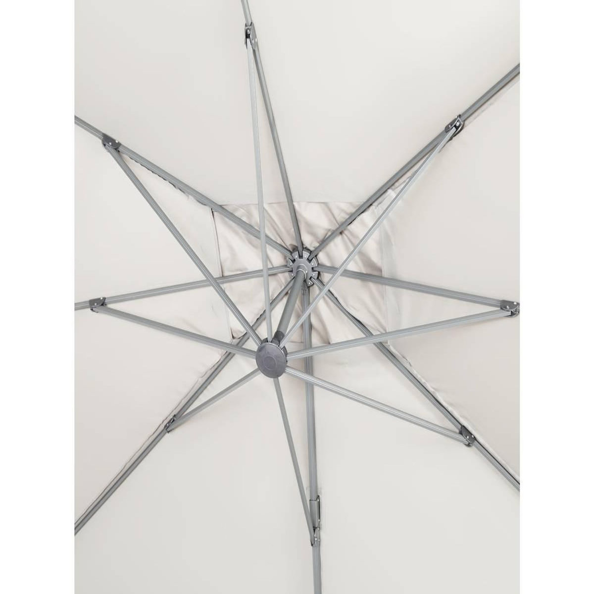 Habitat et Jardin Parasol jardin déporté Alu  Sun 4  - Rectangle - 3 x 4 m + Housse de protection - Ecru