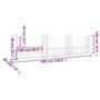 Voir la diapositive 6 : VIDAXL Panier de gabion en forme de U avec 4 poteaux Fer 380x20x100 cm