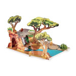 Papo 60113 - Decor de la savane en 3D -