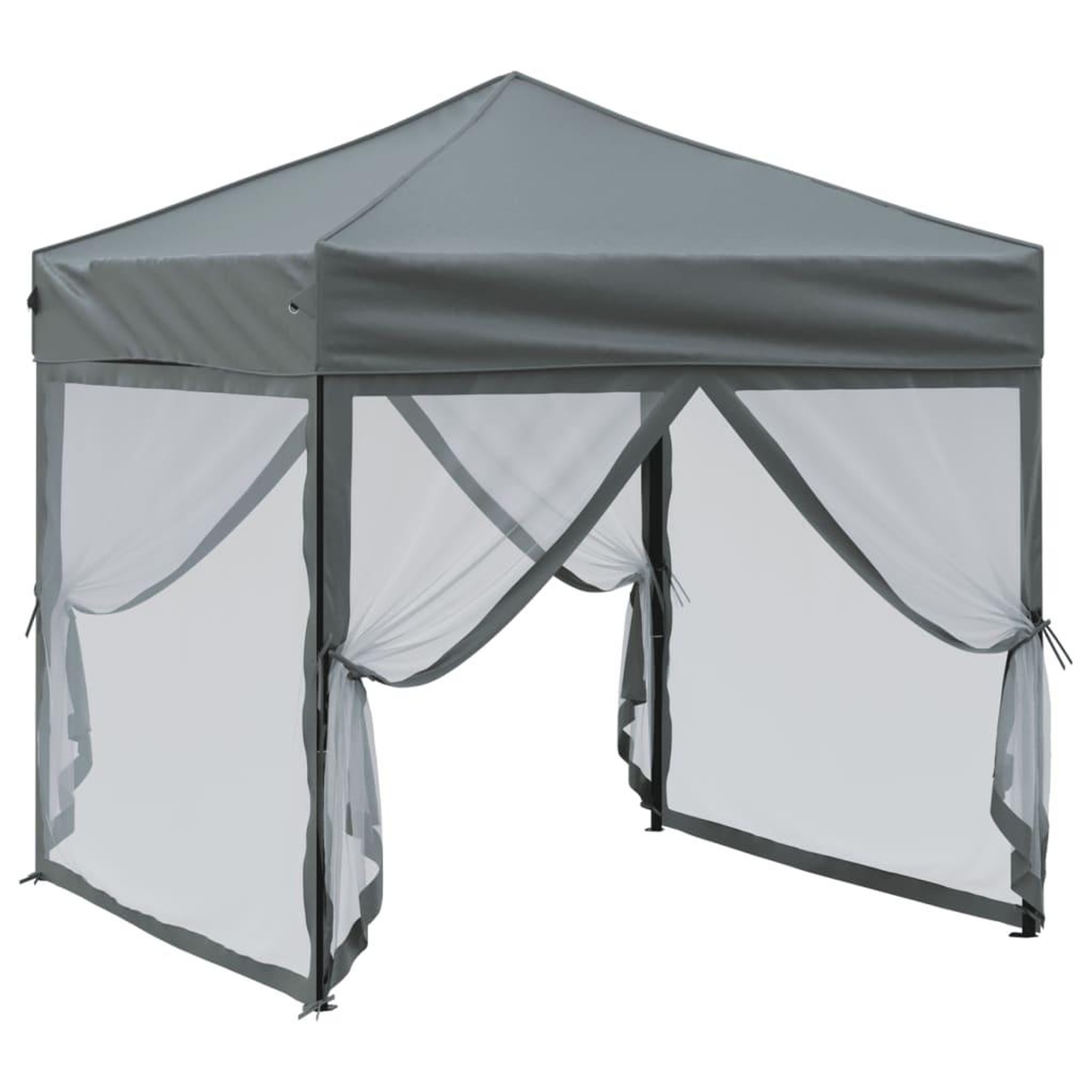 Voir la diapositive 3 : VIDAXL Tente de reception pliable avec parois Anthracite 2x2 m