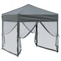 Voir la diapositive 3 : VIDAXL Tente de reception pliable avec parois Anthracite 2x2 m