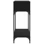 Voir la diapositive 4 : VIDAXL Table console noir 100x30,5x75 cm bois d'ingenierie