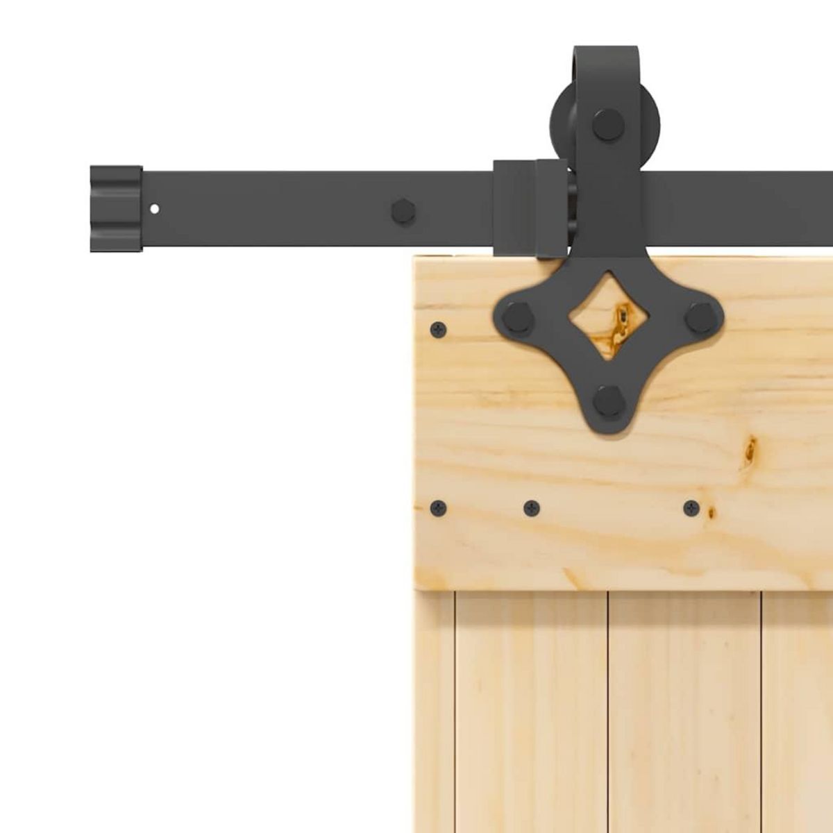 VIDAXL Porte coulissante et kit de quincaillerie 85x210 cm pin massif