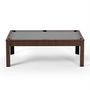 Voir la diapositive 4 : SOKKER Billard Américain convertible table 6 places KITBILL 6Ft -206,5 x 116,5 x 80cm Plateau dînatoire et accessoires inclus - Marron