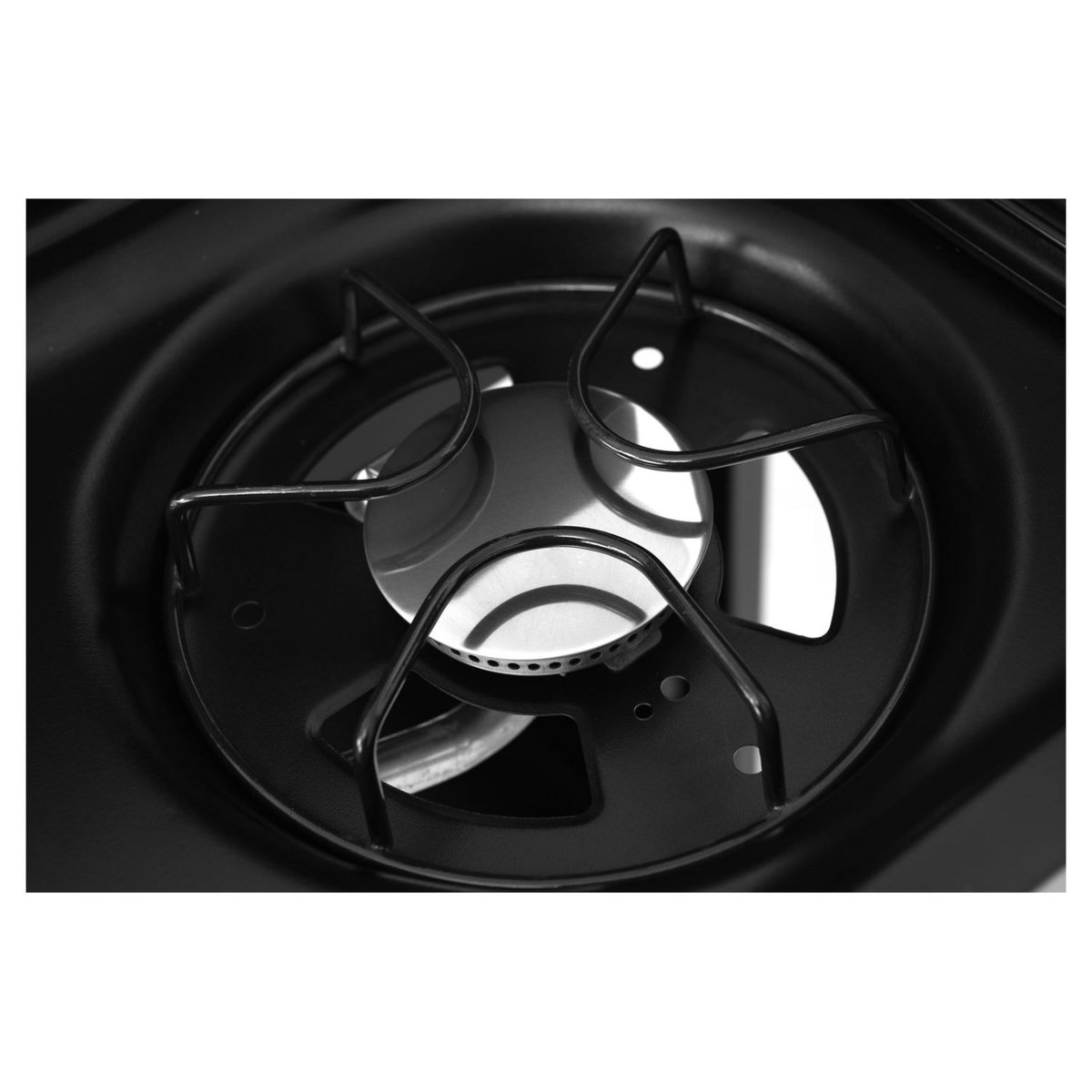 GARDENSTAR Barbecue gaz en acier- 4 brûleurs - 1 côté acier 