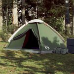 VIDAXL Tente de camping a dome 2 personne vert impermeable