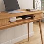 Voir la diapositive 4 : IDIMEX Bureau JARI avec rangement porte coulissante, en bois massif