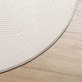 Voir la diapositive 4 : VIDAXL Tapis IZA poils courts style scandinave creme Ø 100 cm