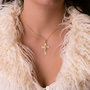 Voir la diapositive 2 : L'ATELIER D'AZUR Pendentif  - Médaille Christ sur la Croix Or 18 Carats 750 Jaune - Chaine Offerte