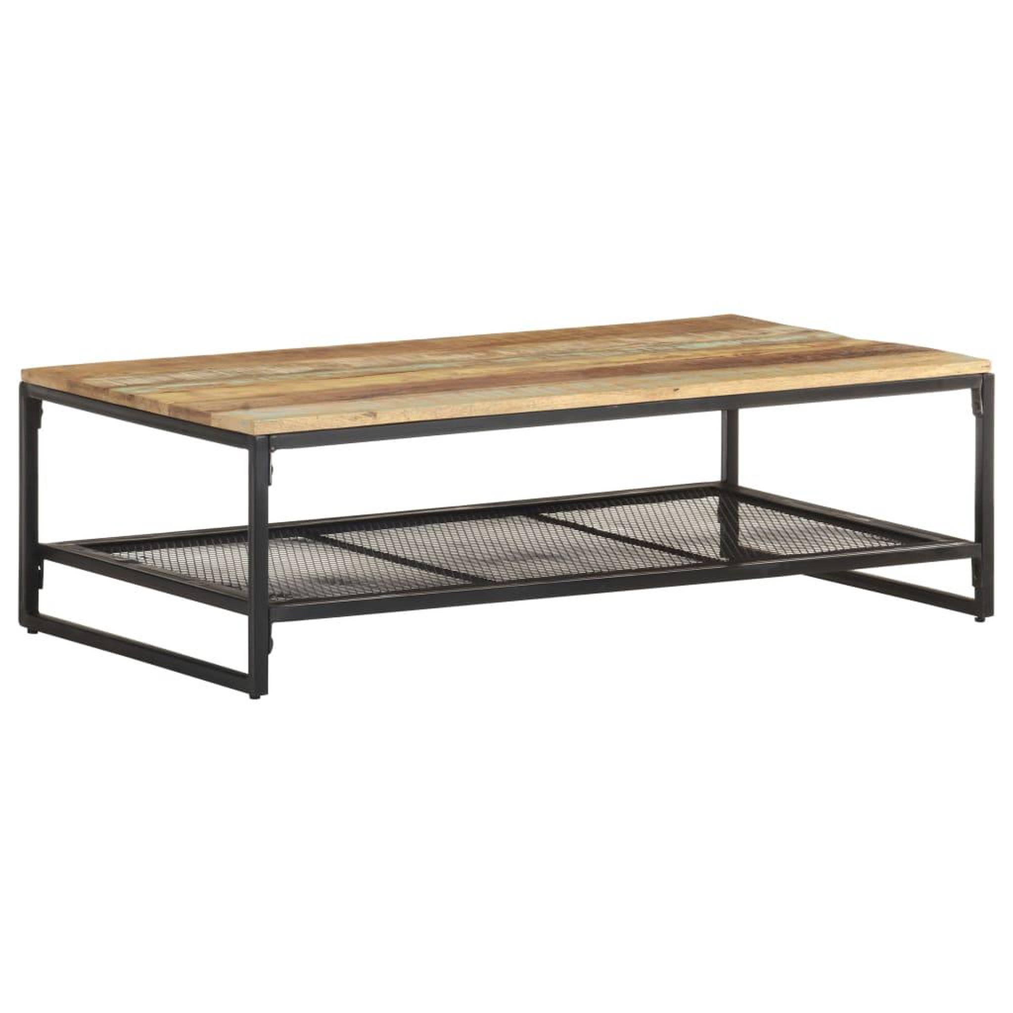 Voir la diapositive 1 : VIDAXL Table basse 110x60x35 cm Bois de recuperation massif