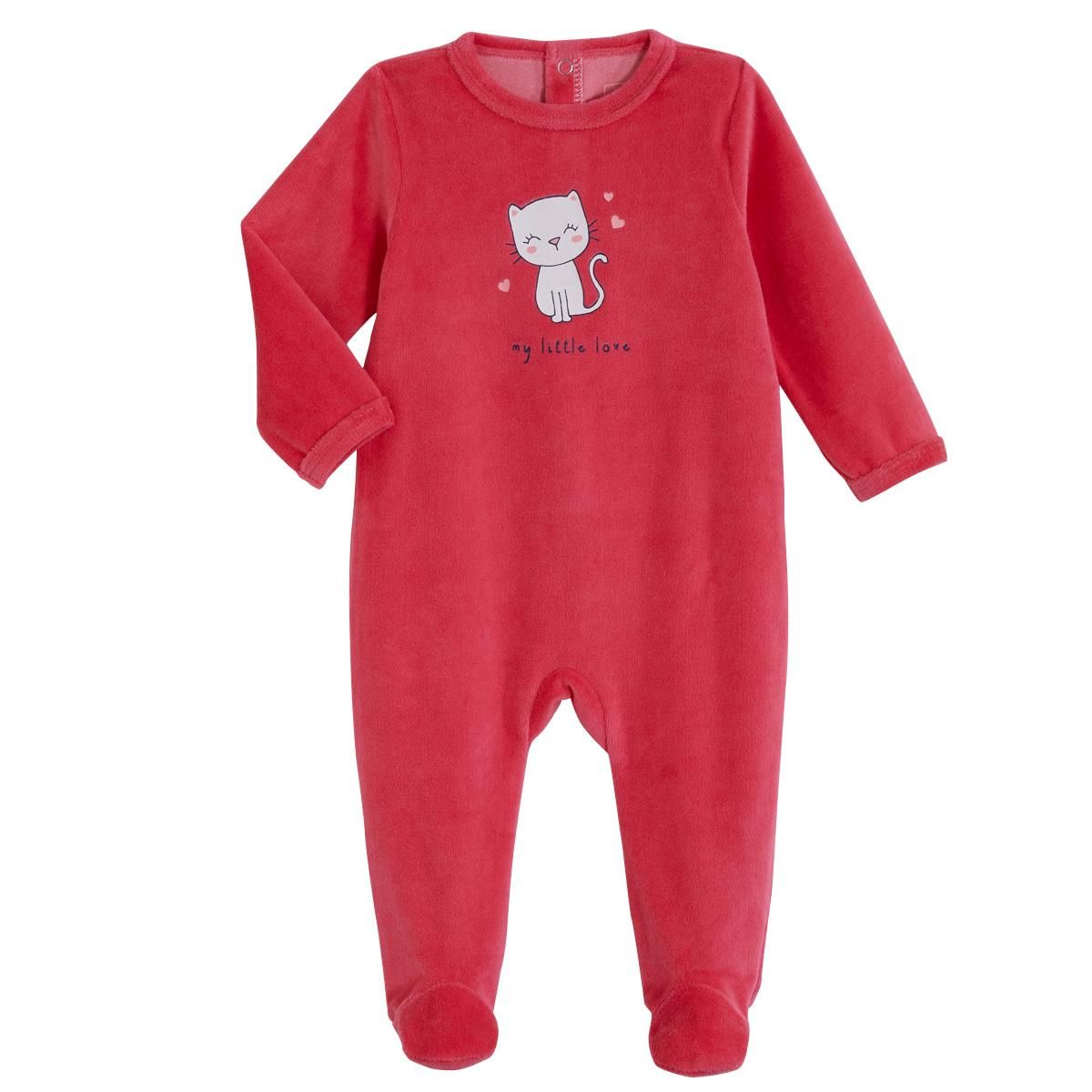 IN EXTENSO Dors bien velours bébé fille