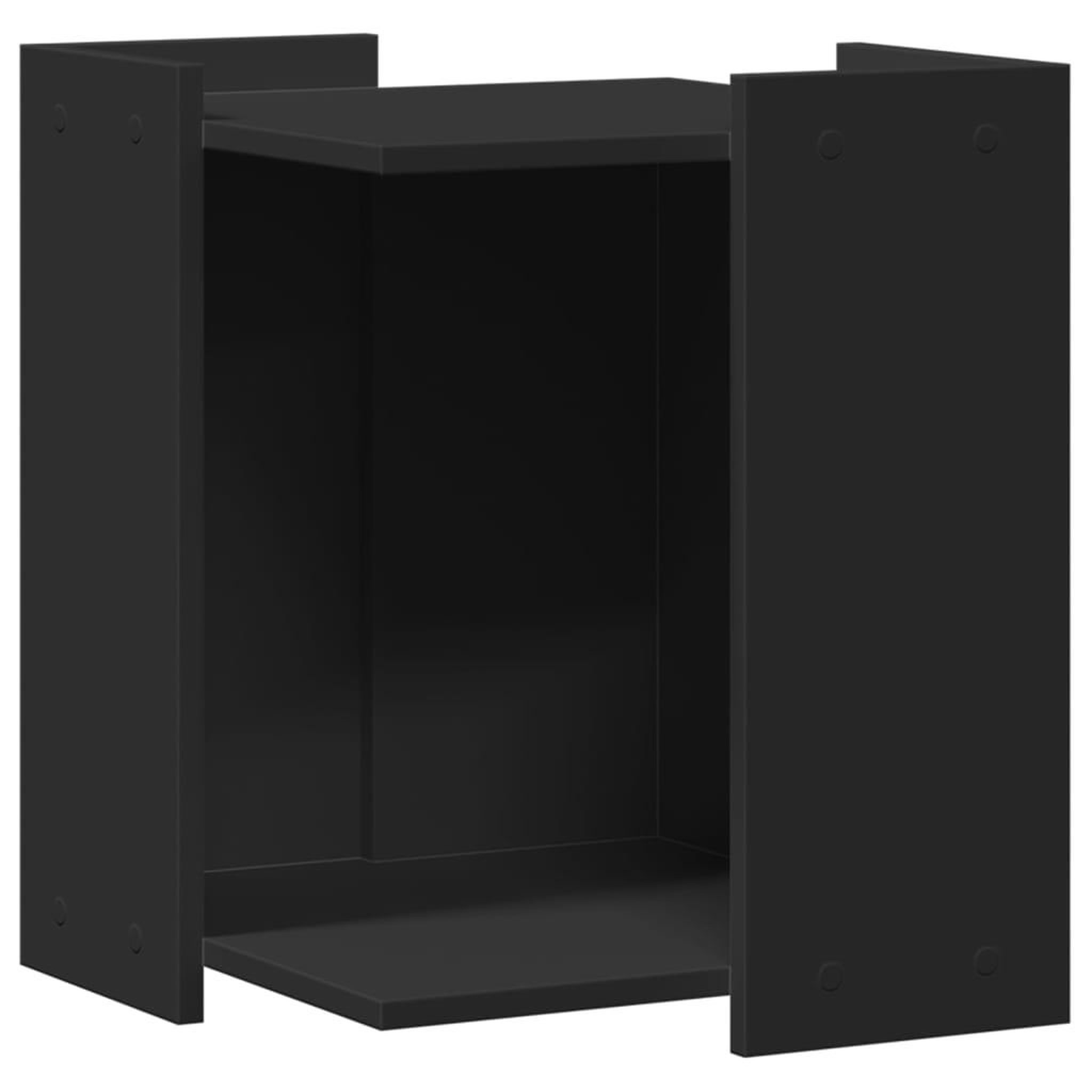 Voir la diapositive 2 : VIDAXL Meuble de bac a litiere pour chat noir bois d'ingenierie