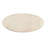 SECRET DE GOURMET Assiette de Présentation en Bois  Ward  37cm Beige