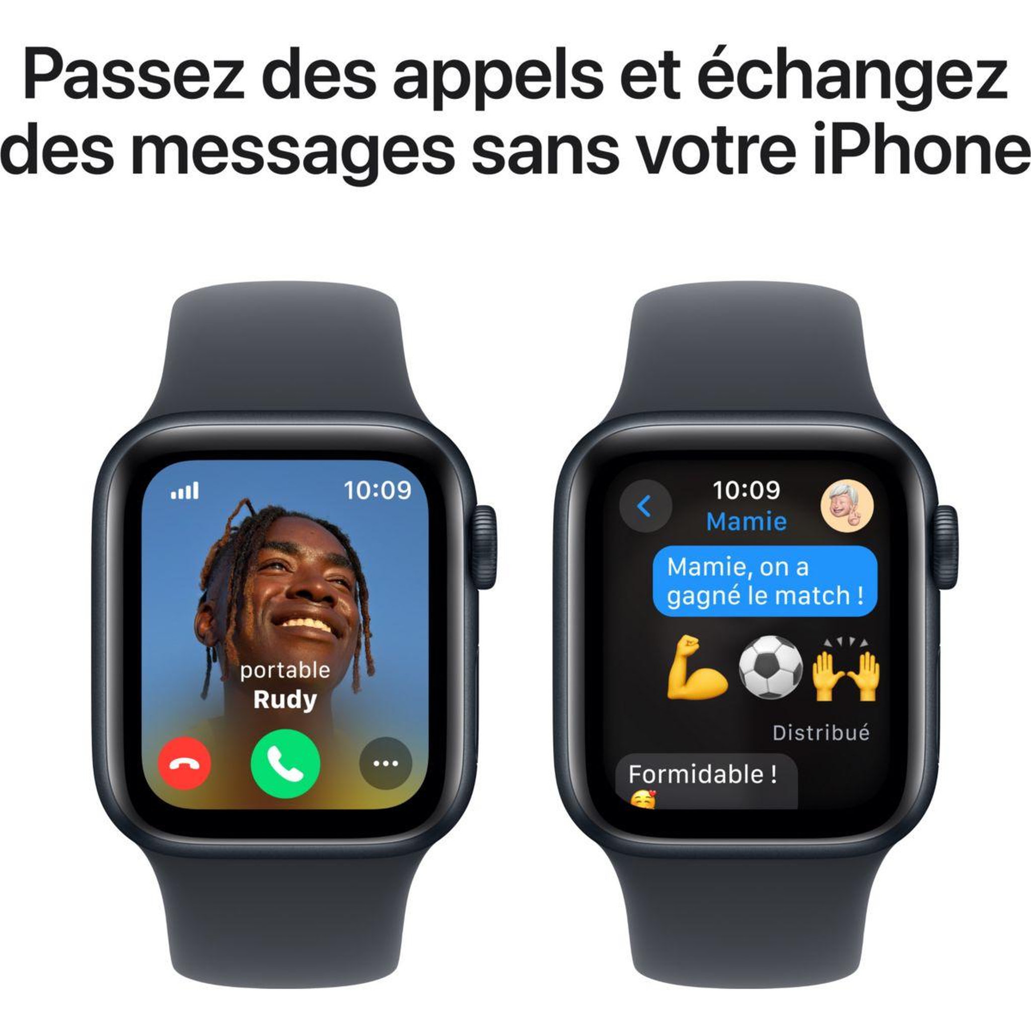 Voir la diapositive 4 : APPLE Montre connectée SE 40mm Minuit M/L Cellular