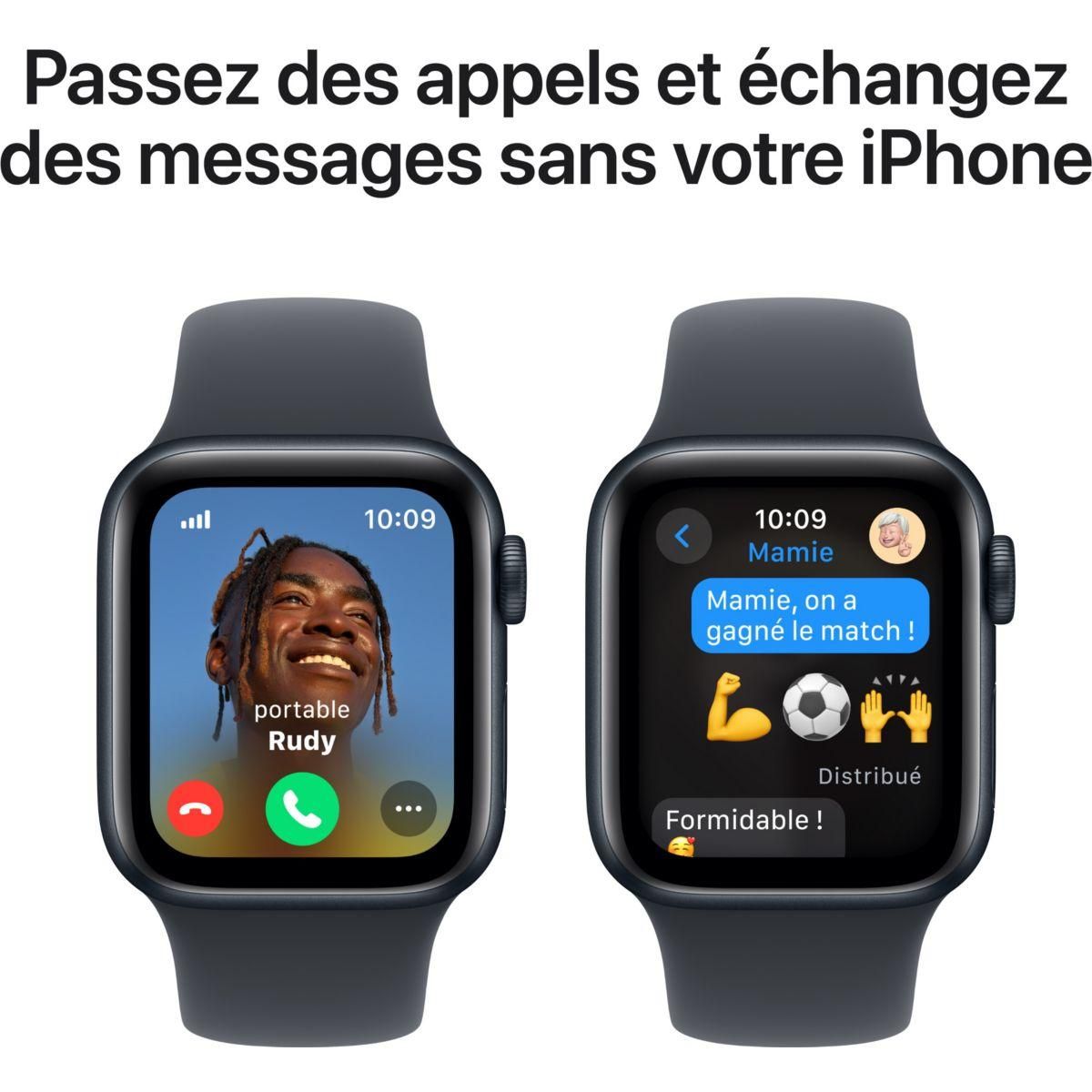APPLE Montre connectée SE 40mm Minuit M/L Cellular