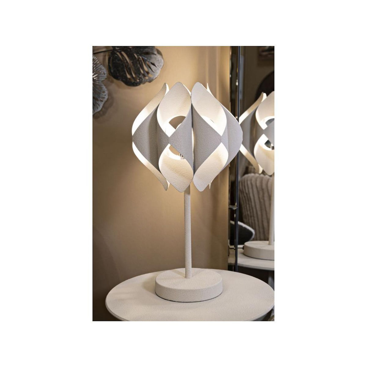 Paris Prix Lampe à Poser Design  Space  57cm Crème