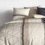 Voir la diapositive 3 : ATELIER DU COTON Parure de couette 3pcs 100%coton 57fils/cm2- nairobi