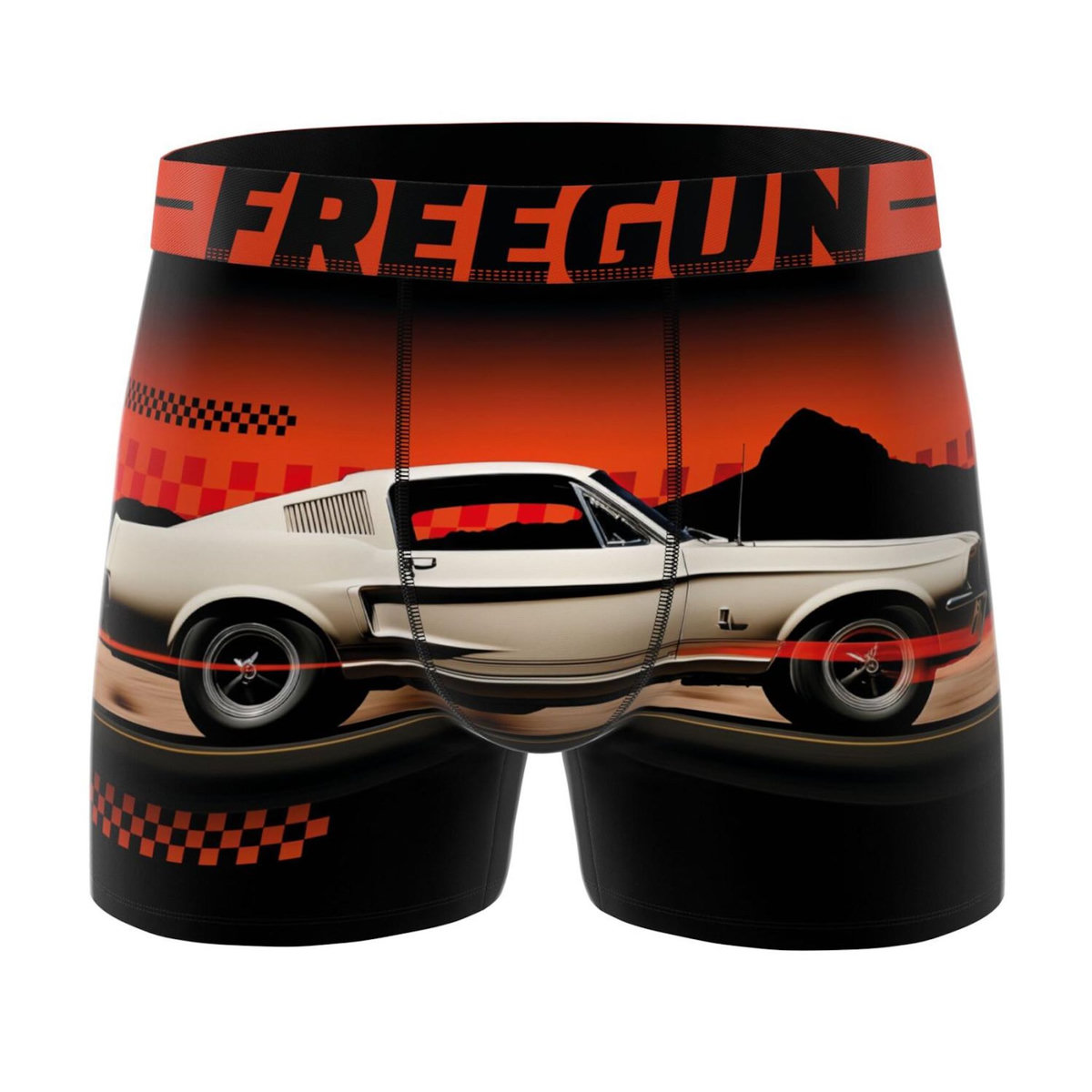 FREEGUN Lot de 5 boxers enfant Car Racing