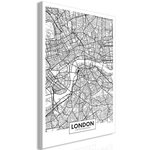 Paris Prix Tableau Imprimé  Map of London. Coloris disponibles : Multicolore
