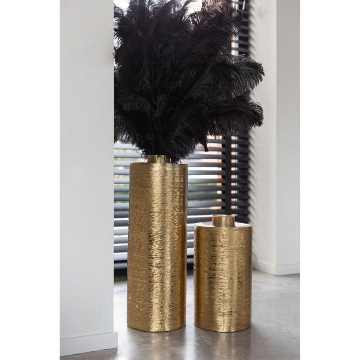 Paris Prix Vase Design en Métal  Chase  38cm Or