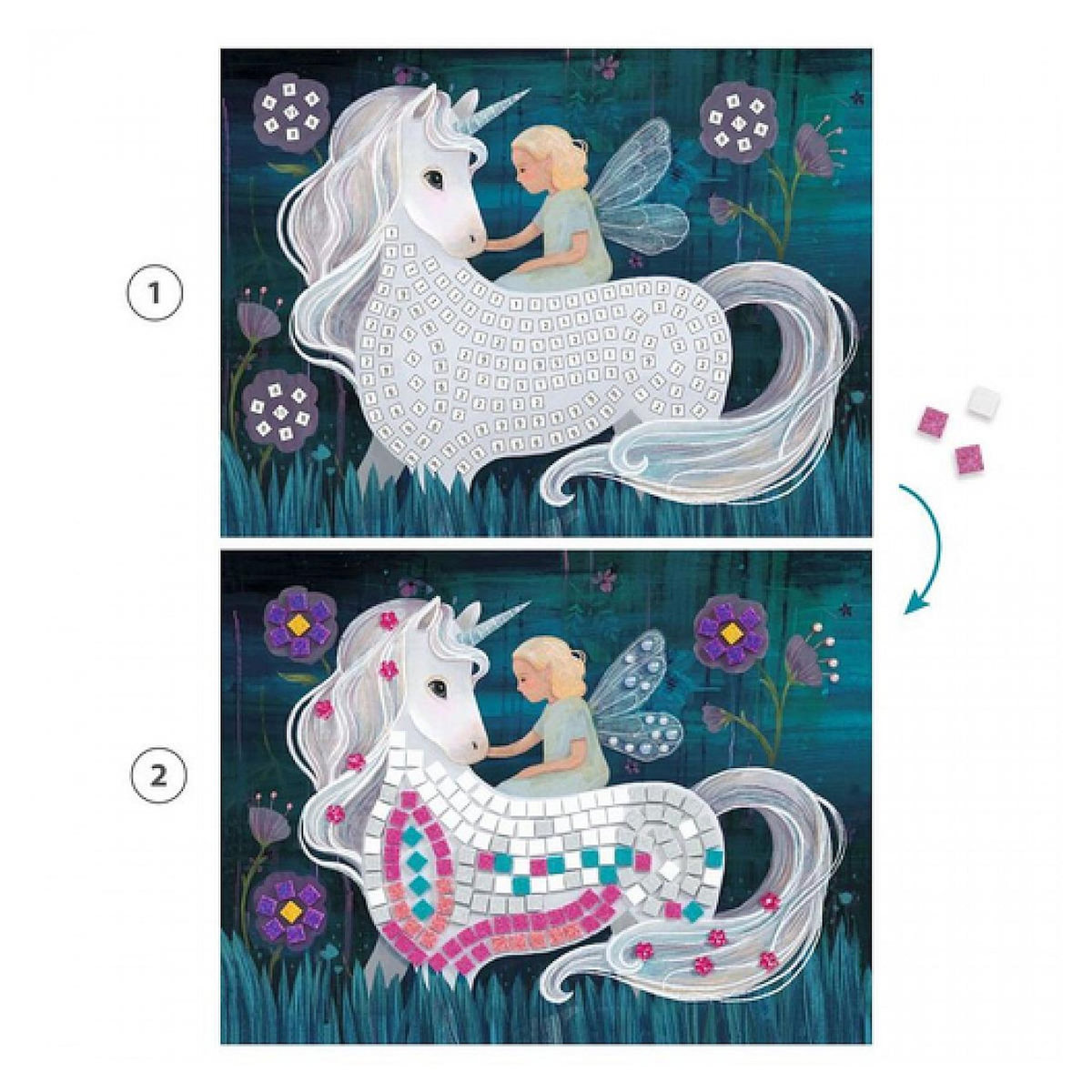 Djeco Kit de Mozaique Le monde enchante