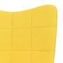 Voir la diapositive 5 : VIDAXL Chaise a bascule Jaune moutarde Tissu