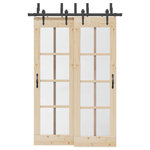 VIDAXL Kit de quincaillerie de porte coulissante 152,5 cm acier noir