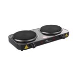 LITTLE BALANCE Plaque de cuisson électrique 2 feux 2000 noir - 8857