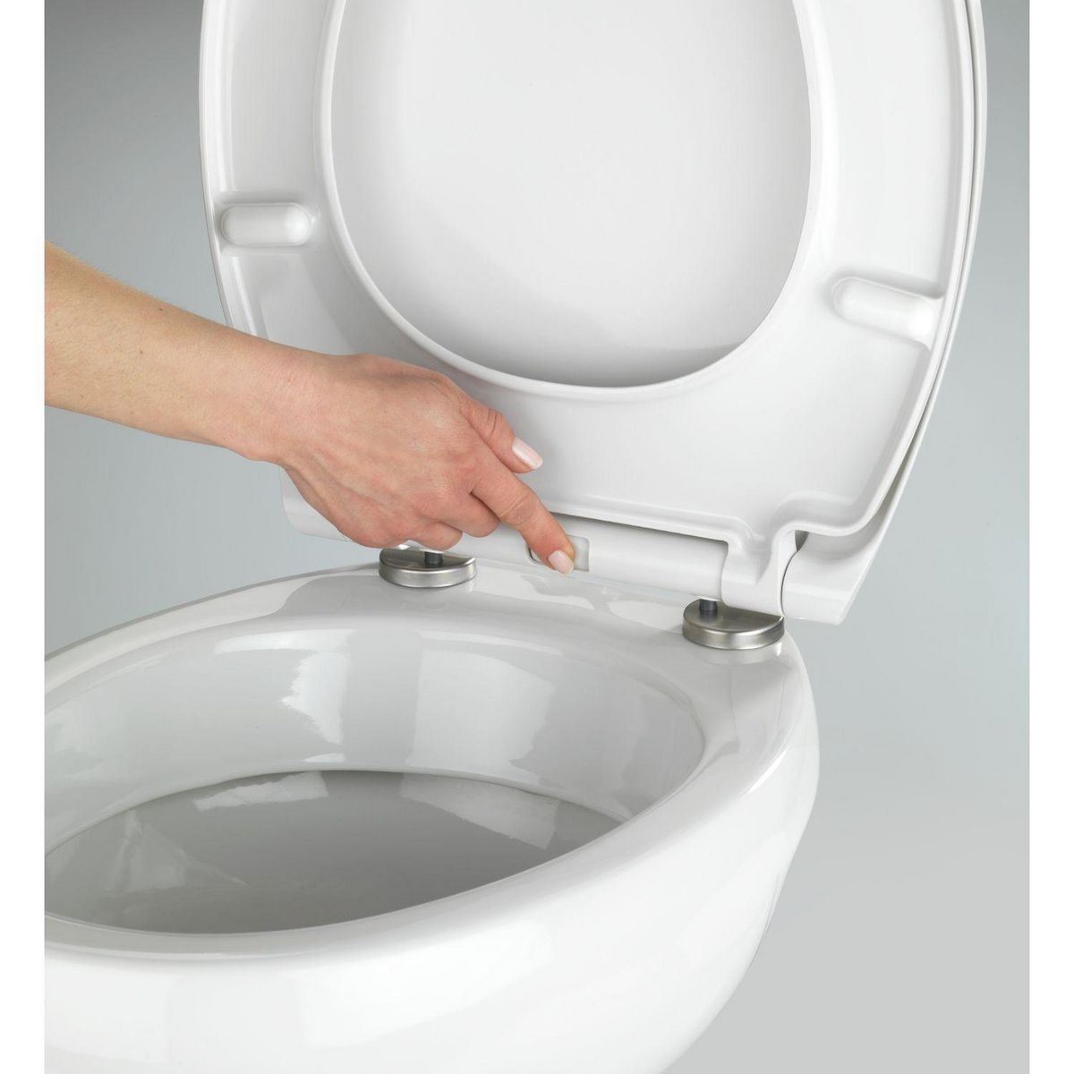 Wenko Abattant WC Easy-Close - Abaissement automatique - Duroplast