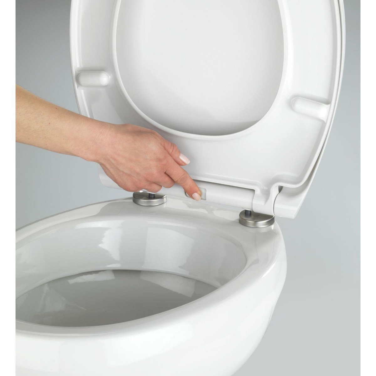 Wenko Abattant WC Easy-Close - Abaissement automatique - Duroplast
