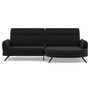 Voir la diapositive 5 : LISA DESIGN Terry - canapé d'angle droit 4 places avec têtières réglables en tissu texturé