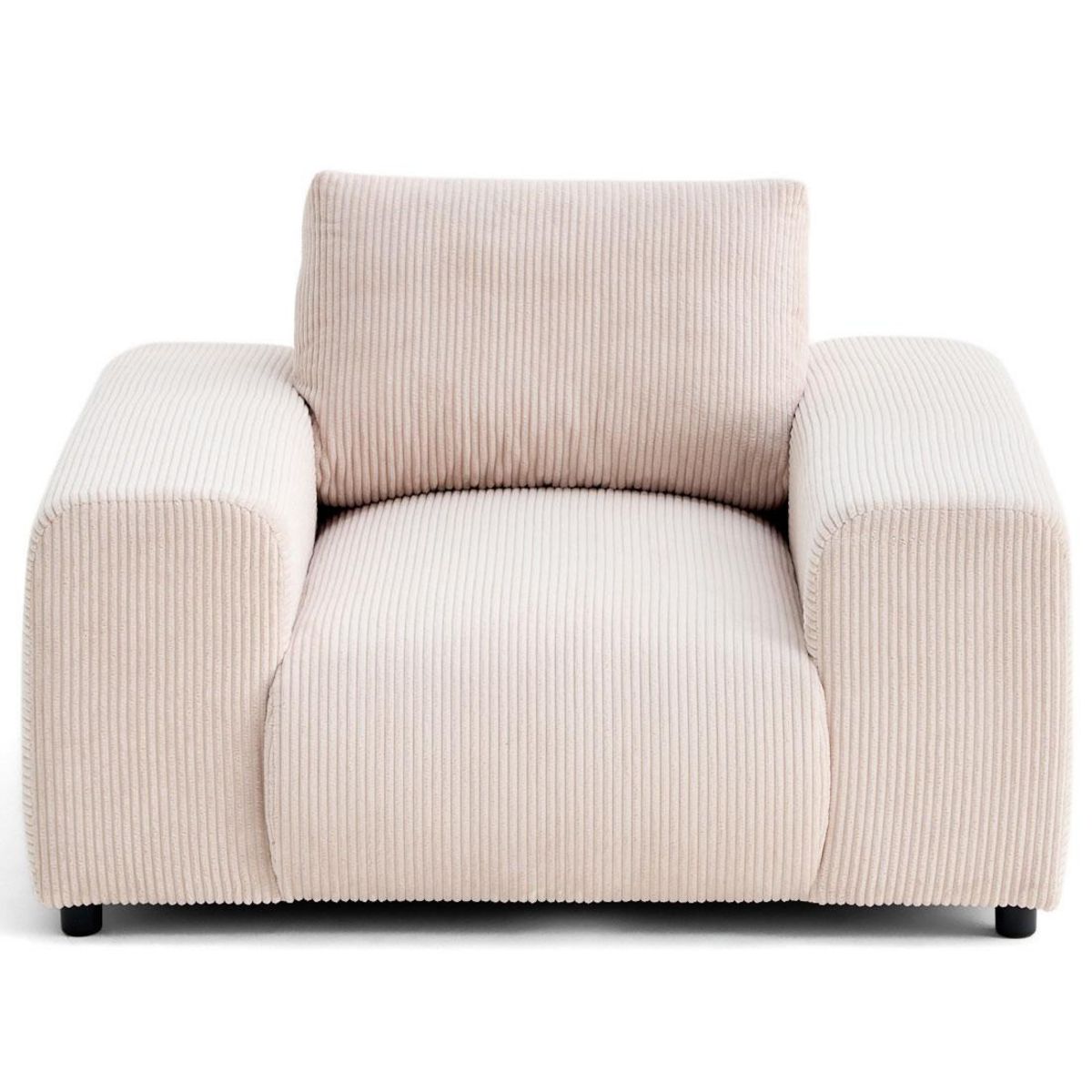 LISA DESIGN Garance - fauteuil en velours côtelé