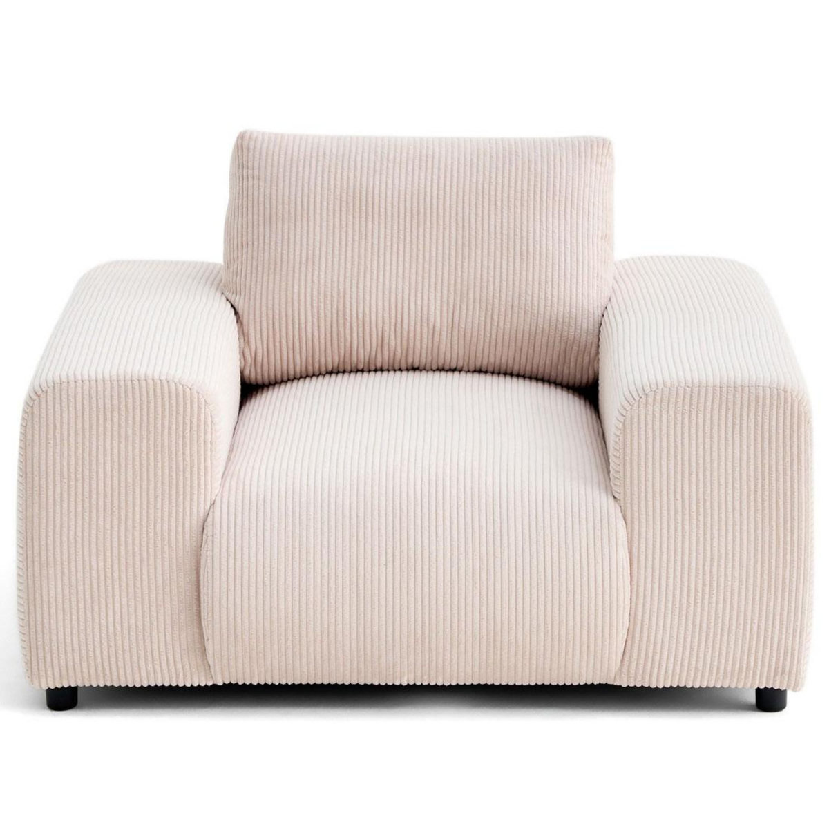 LISA DESIGN Garance - fauteuil en velours côtelé