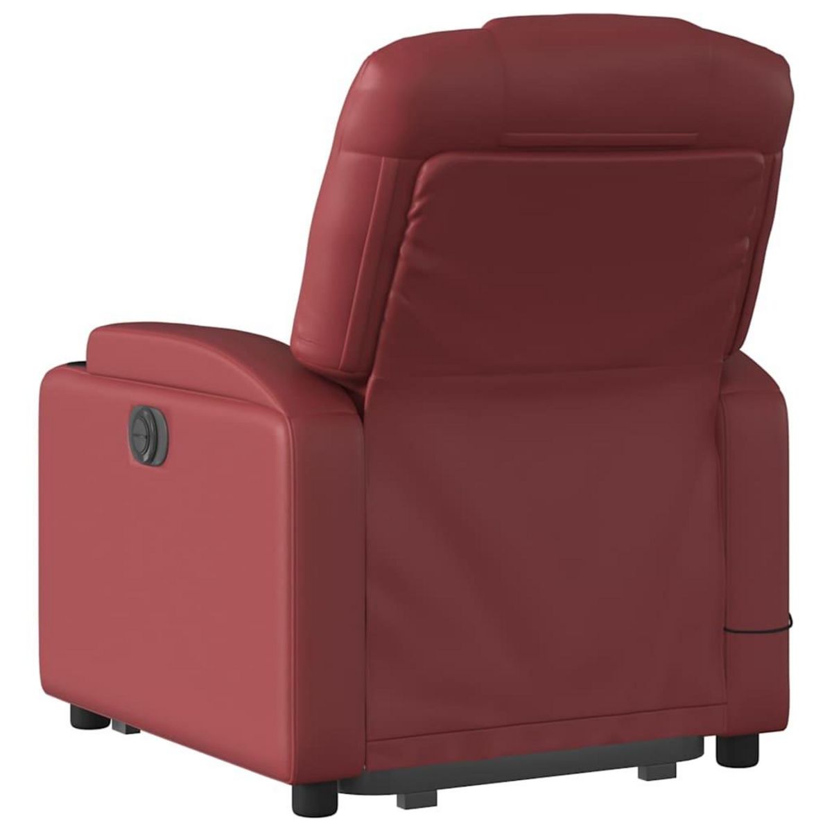 VIDAXL Fauteuil inclinable de massage electrique rouge bordeaux
