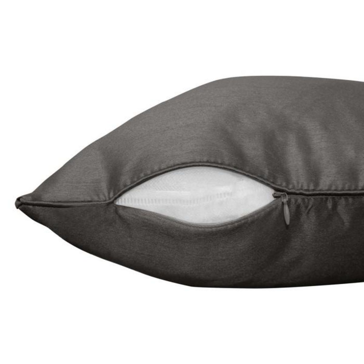 Paris Prix Housse de Coussin  Shana  40x40cm Gris Anthracite