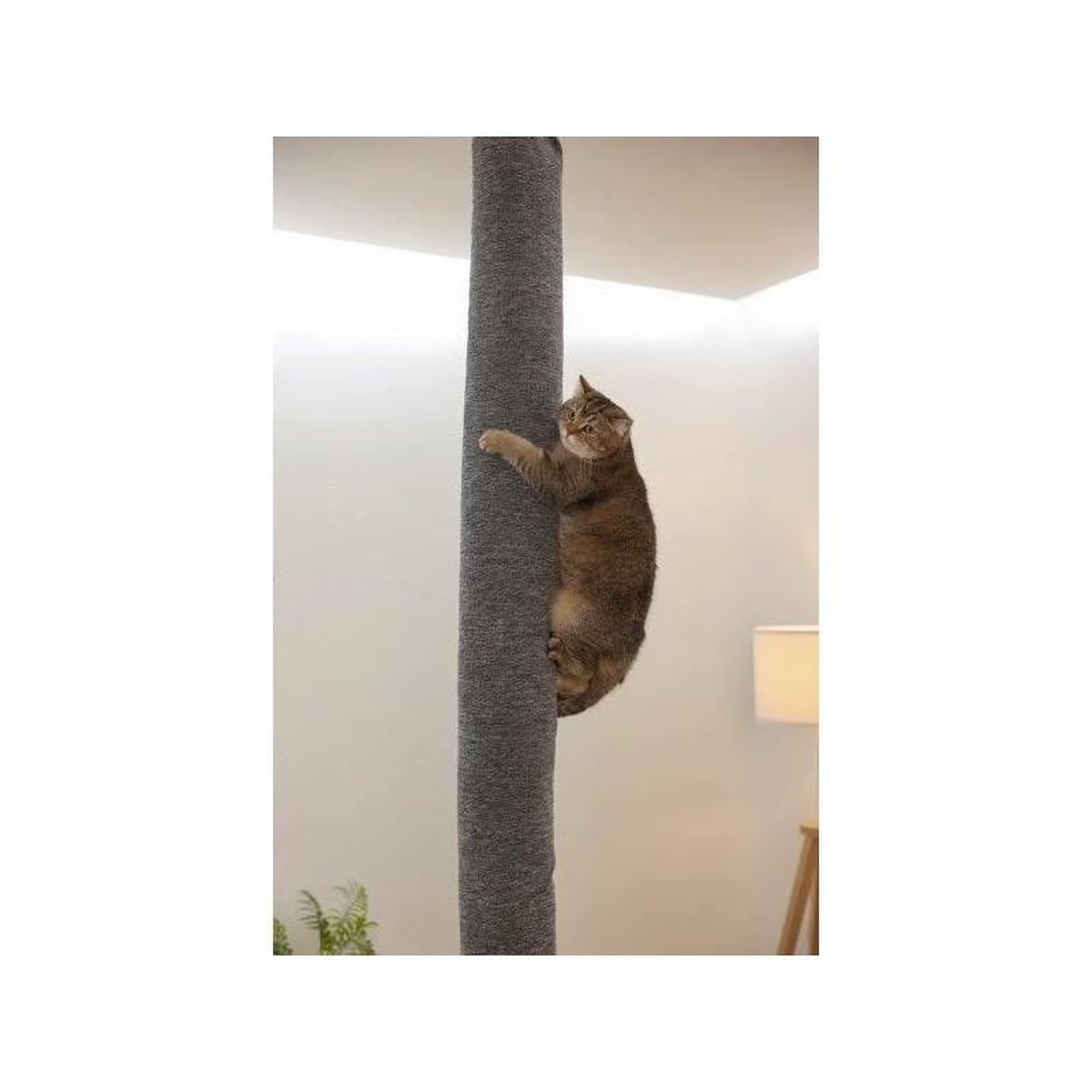 Voir la diapositive 2 : KERBL Sac a grimper pour chats - KERBL - CARPET - 16 x 16 x 240 cm - Fixation plafond - Polyester