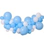  Kit Guirlande De Ballons - Bleu layette et blanc