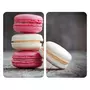 Wenko 2 Couvre-plaques universel Macarons - 30 x 52 cm - Gris