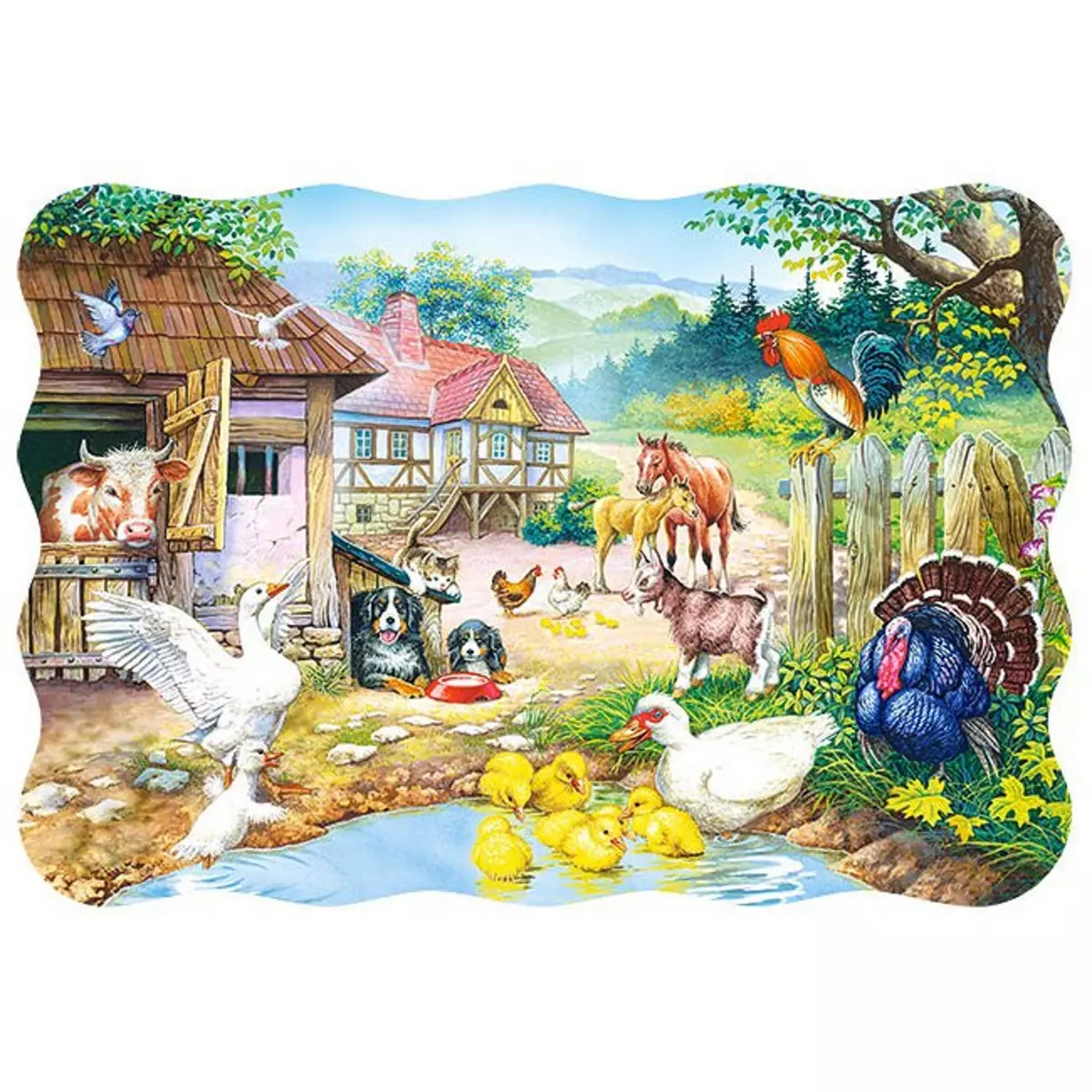 Castorland Puzzle 30 pièces : Animaux de la ferme