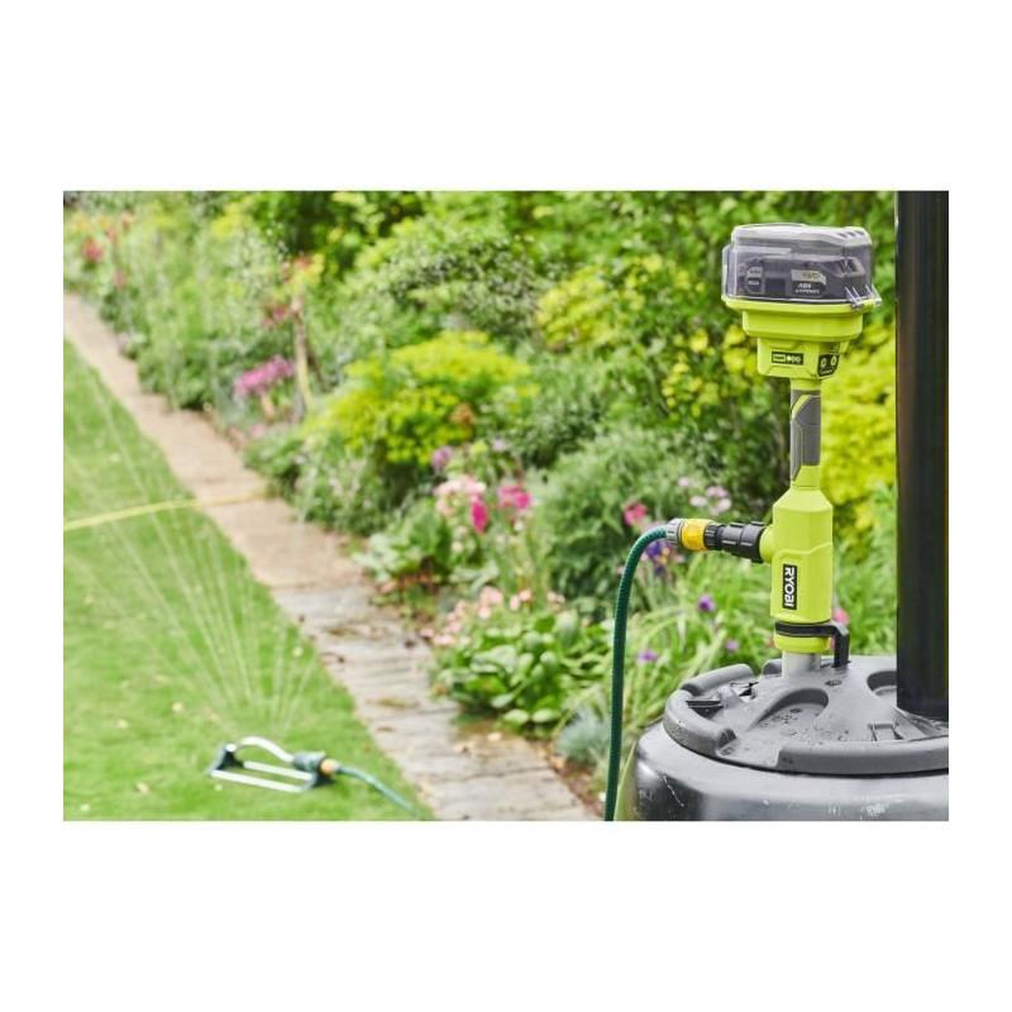 Voir la diapositive 2 : Ryobi Pompe télescopique 18V - RYOBI - 3 360 l/h - Hauteur max refoulement 7 m