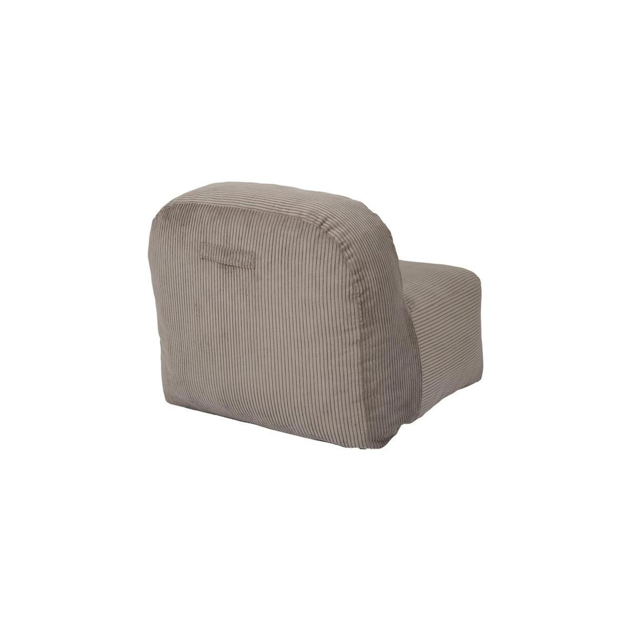 Voir la diapositive 5 : The Home Deco Factory Fauteuil compressé côtelé  scott  85cm taupe