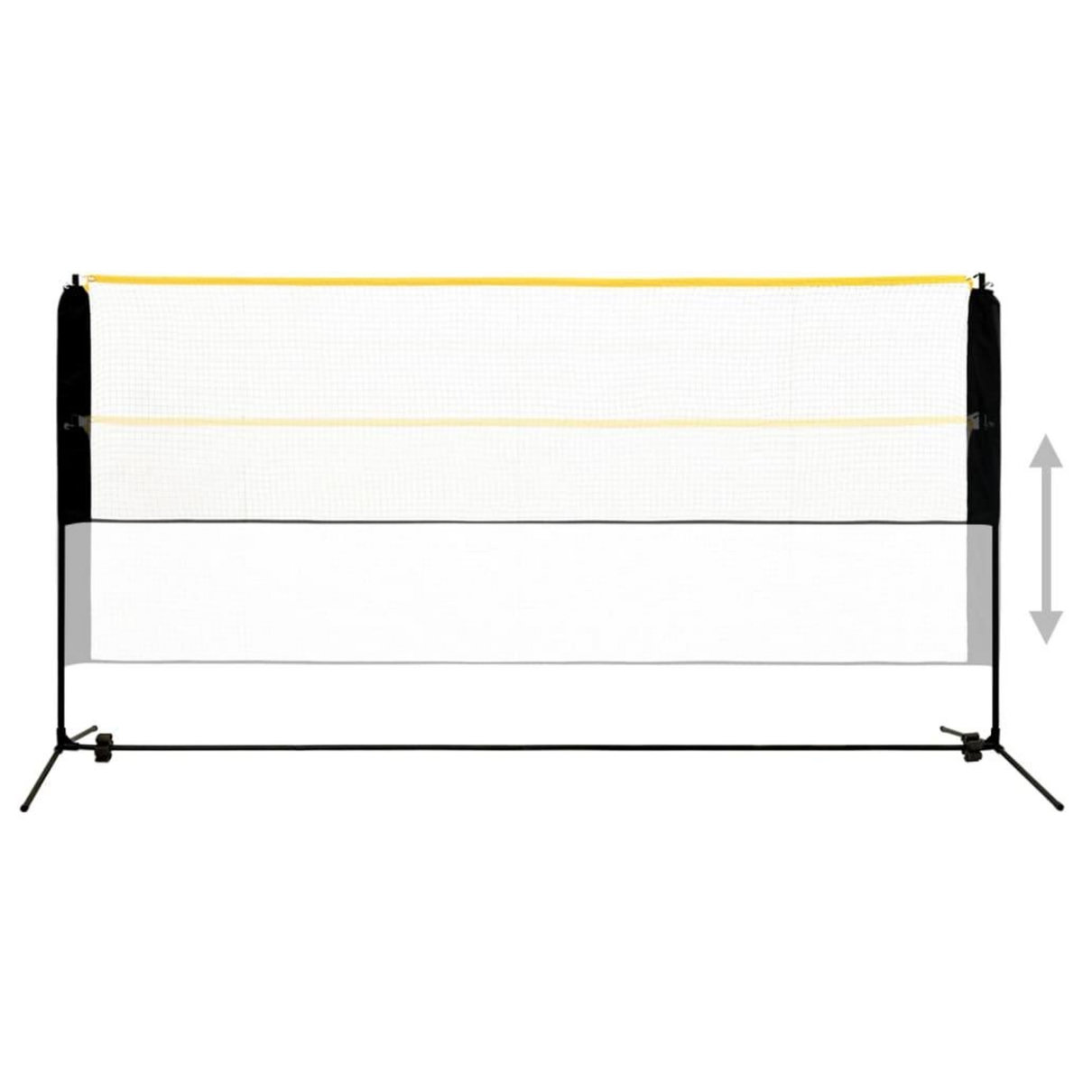 VIDAXL Filet de badminton reglable 300x103x94-158 cm Metal