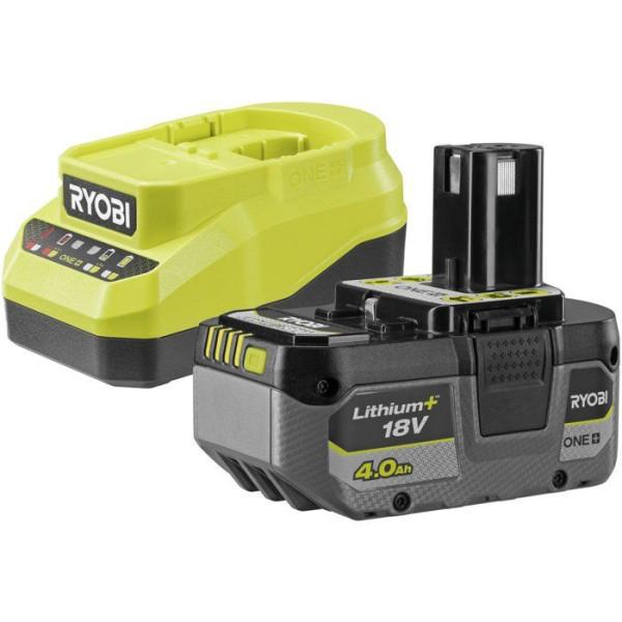 Ryobi Kit batterie et chargeur - RYOBI - RC18120A-140XG - Lithium+ 18V - Batterie 4,0Ah - Chargeur inclus