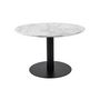 Voir la diapositive 2 : LISA DESIGN Valverde - table basse ronde - effet marbre - noir - 70 cm