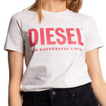 DIESEL T-shirt Blanc Femme Diesel Sily. Coloris disponibles : Blanc