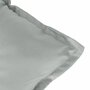 Voir la diapositive 5 : VIDAXL Coussin de banc de jardin gris clair melange 100x50x7 cm tissu