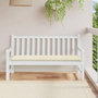 Voir la diapositive 1 : VIDAXL Coussin de banc de jardin creme 150x50x3 cm tissu oxford